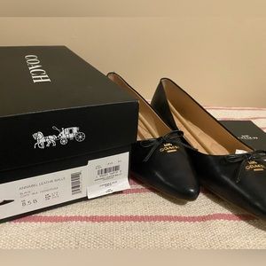 Coach Annabel Leather Ballet Flats
